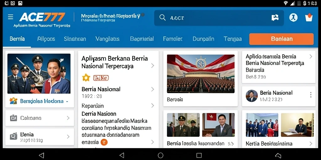Antarmuka ACE777 yang bersih dan informatif untuk berita nasional.