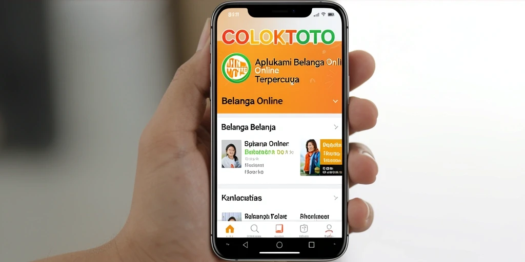 Tampilan antarmuka COLOKTOTO yang user-friendly untuk belanja online.