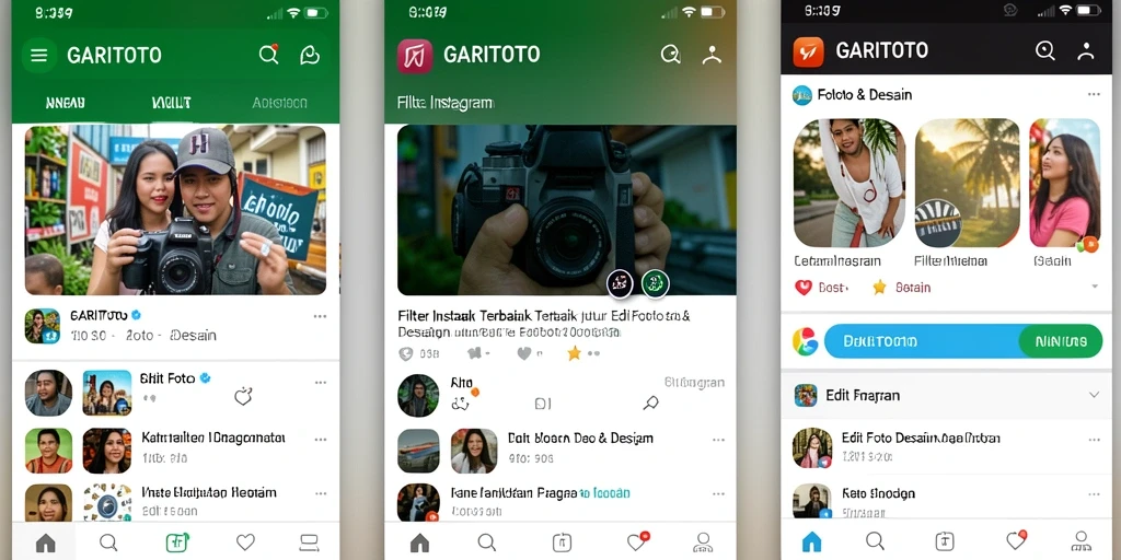 Tampilan antarmuka GARITOTO dengan pilihan filter yang menarik.