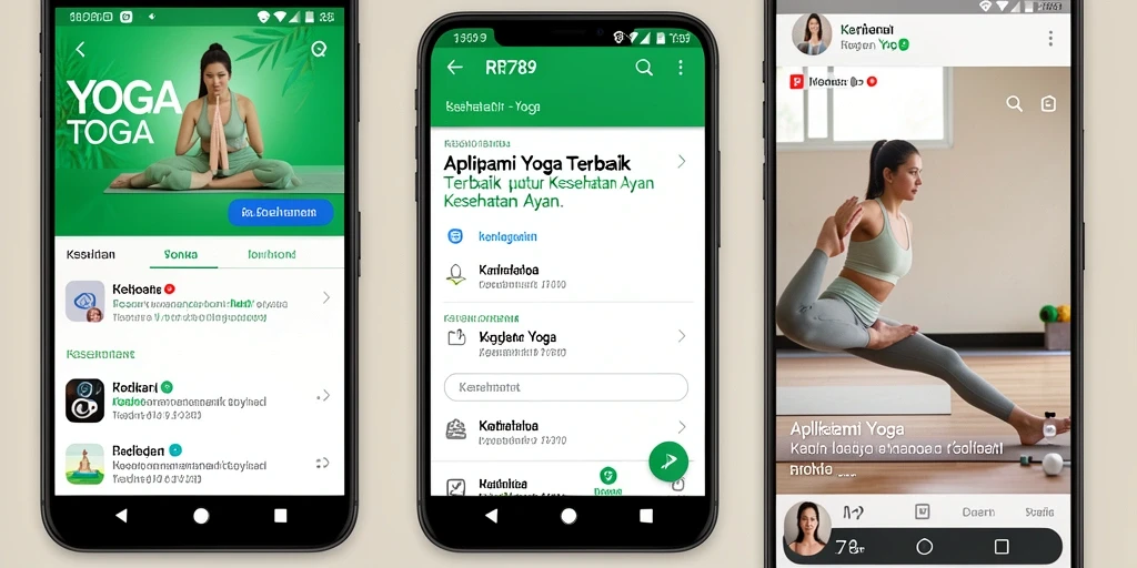 Tampilan antarmuka aplikasi Yoga RR789 yang user-friendly dan menarik.